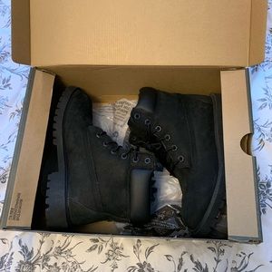 Black Timberland boots